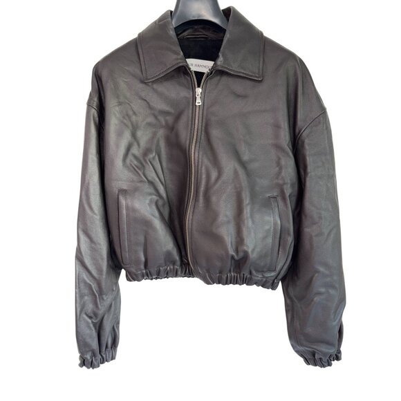 Women's Brown Leather Jacket - Picture 5 of 13